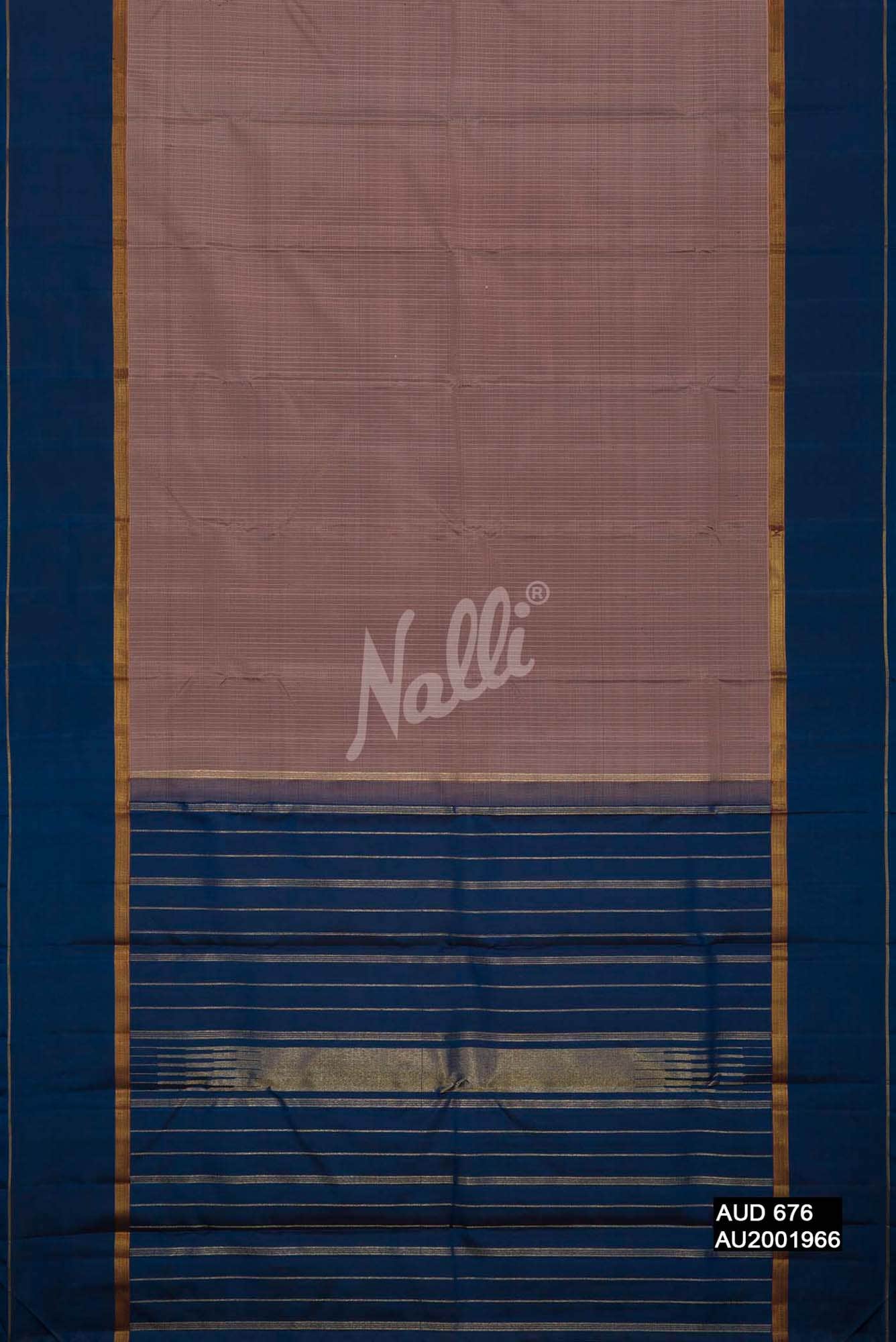 Brown Kanchipuram Silk Saree