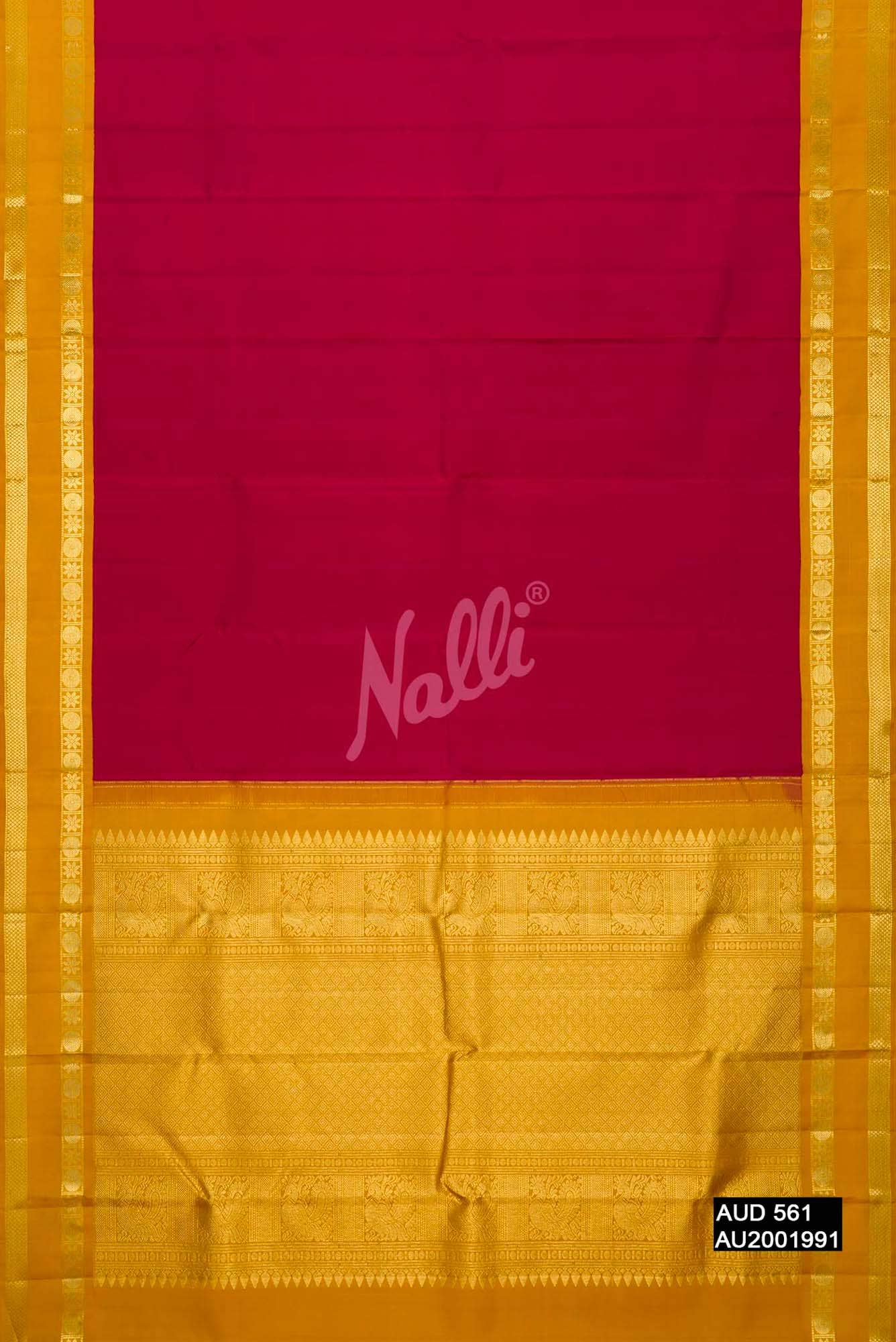 Maroon Kanchipuram Silk Saree