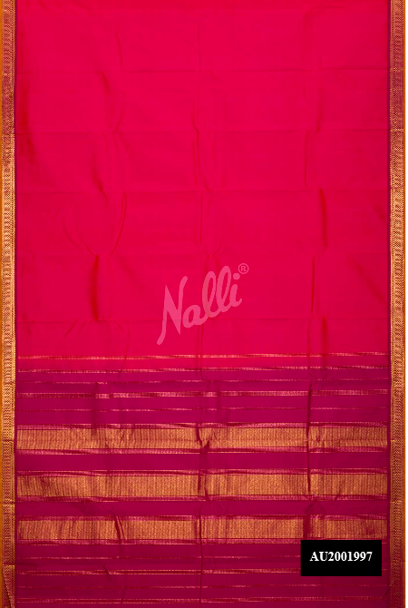 Orange Kanchipuram Silk Saree