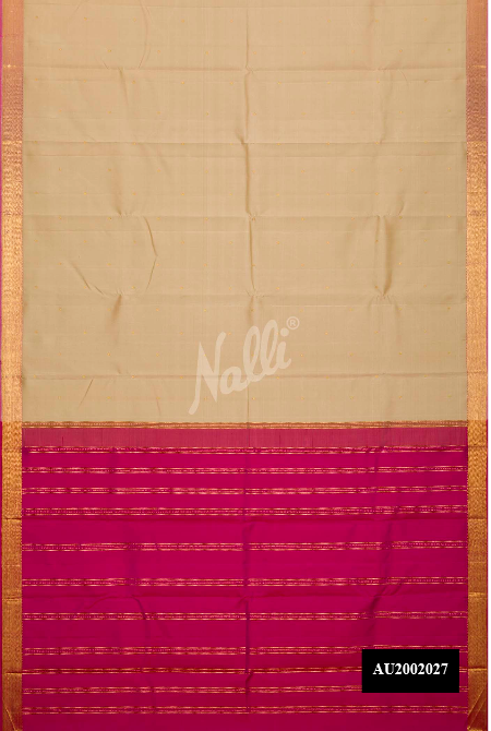 Sandal Kanchipuram Silk Saree