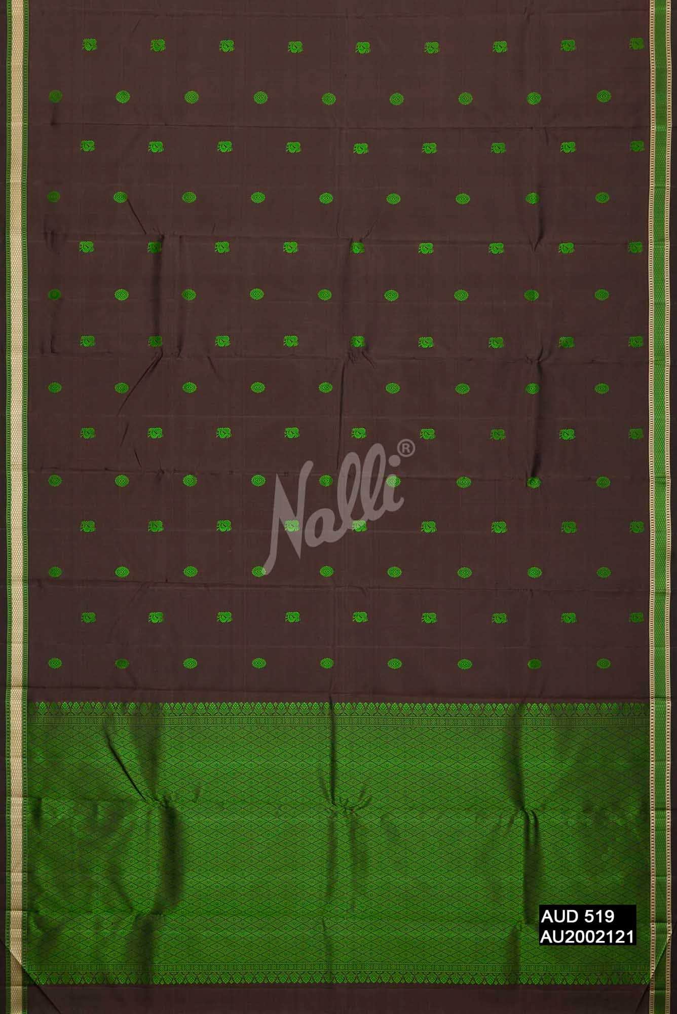 Brown Kanchipuram Silk Saree