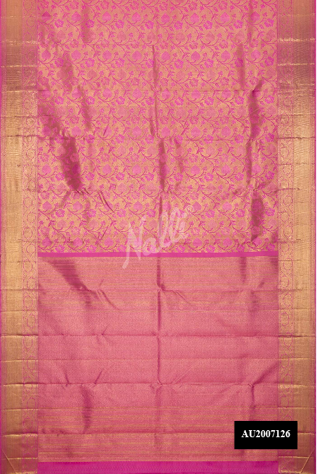 Pink Kanchipuram Silk Saree