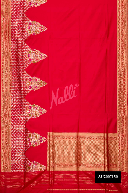 Red Banarasi Silk Saree