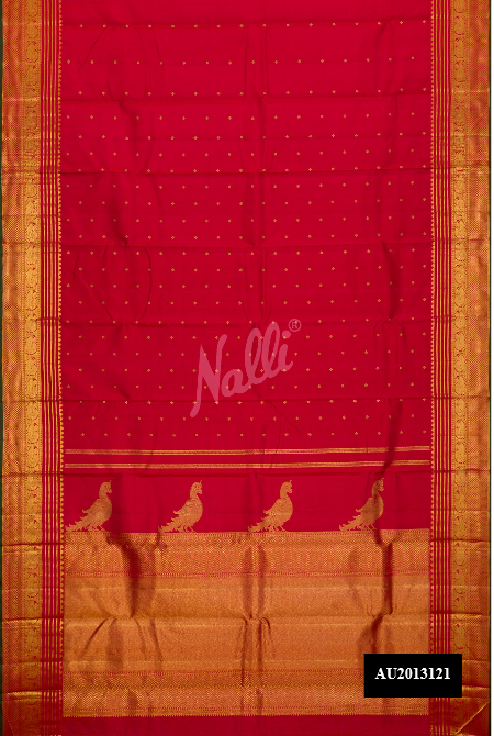 Maroon Kanchipuram Silk Saree