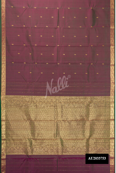 Purple Kanchipuram Silk Saree