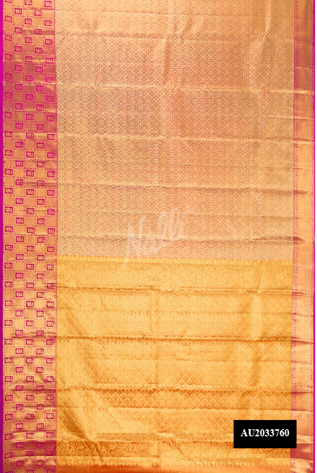 Gold Kanchipuram Tissue Silk Saree