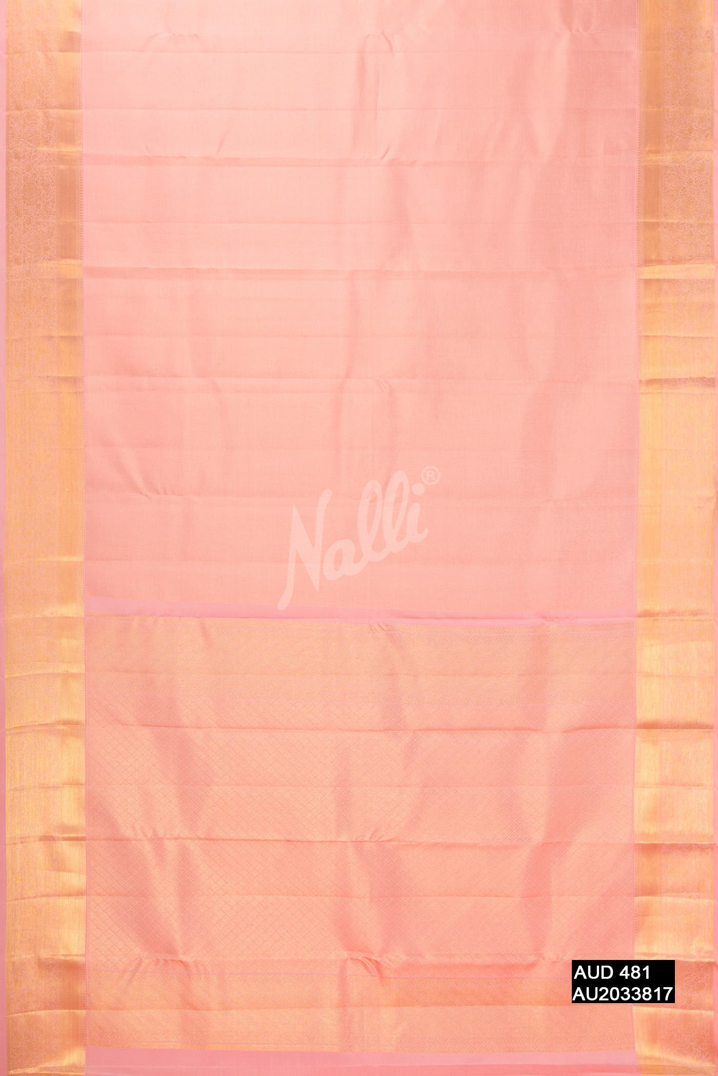Rose Gold Kanchipuram Silk Saree