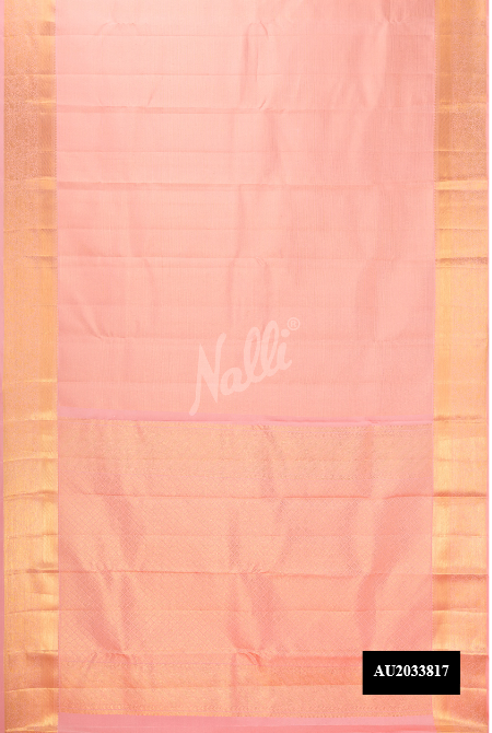 Rose Gold Kanchipuram Silk Saree