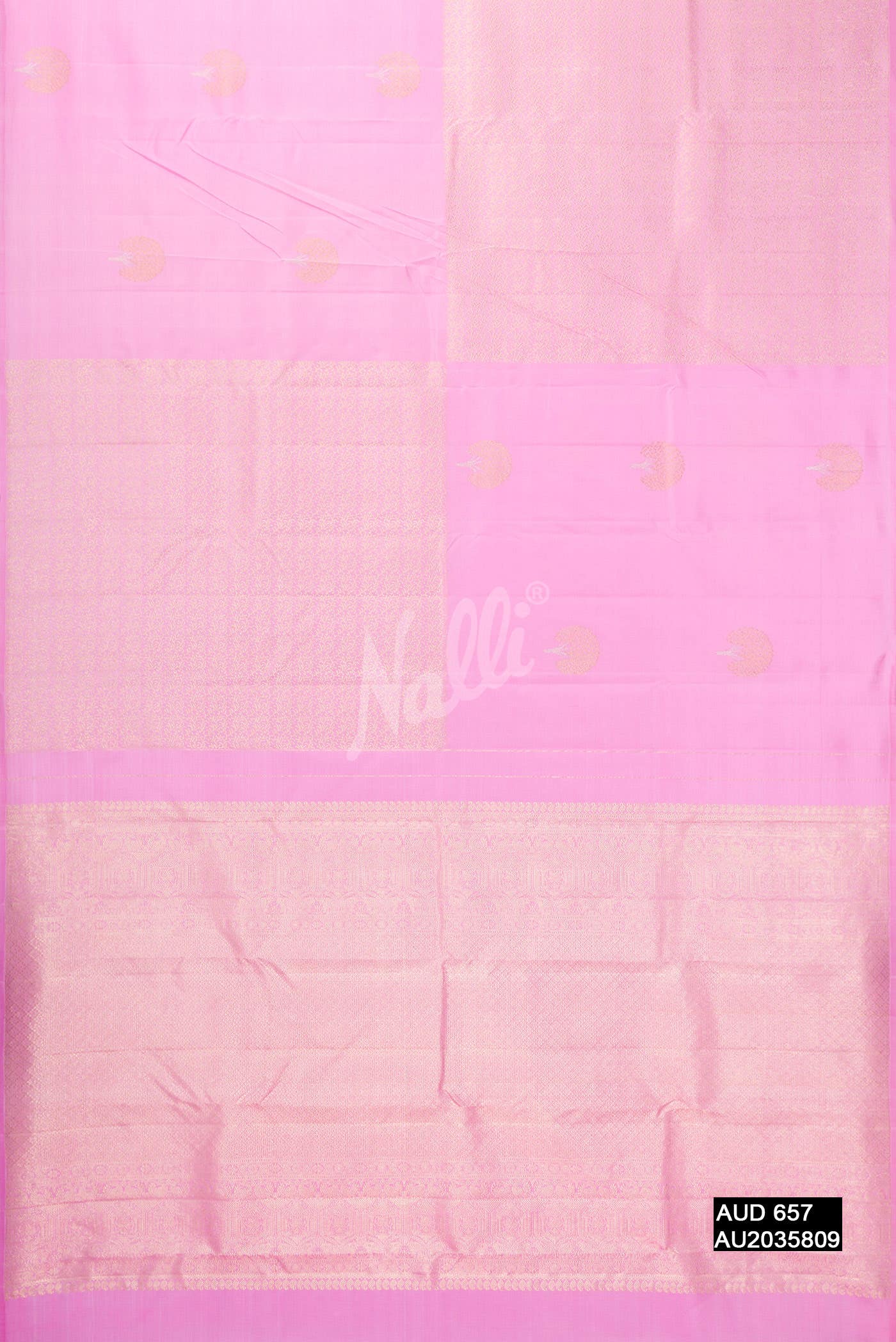 Pink Kanchipuram Silk Saree