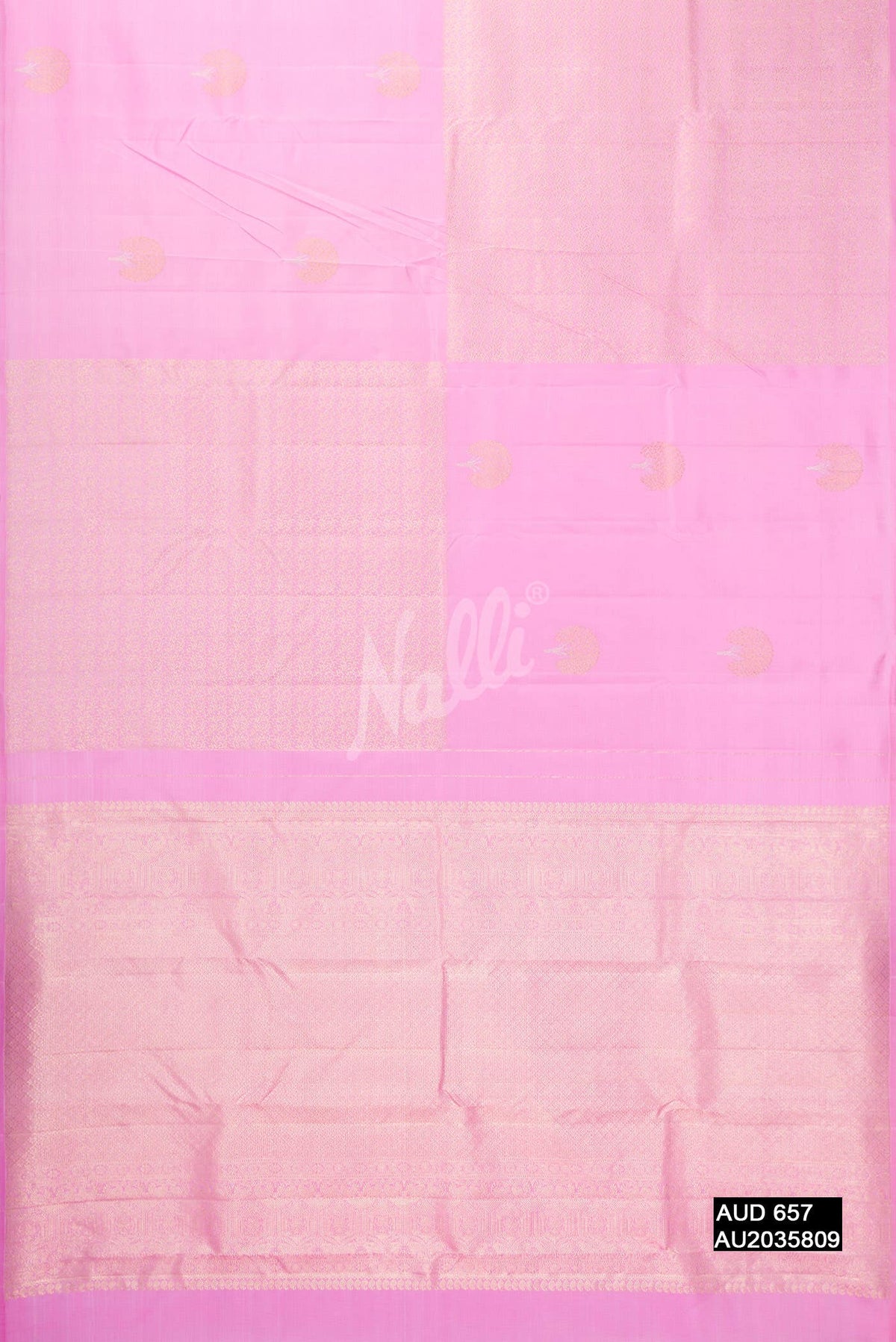 Pink Kanchipuram Silk Saree