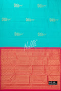 Sea Green Kanchipuram Silk Saree
