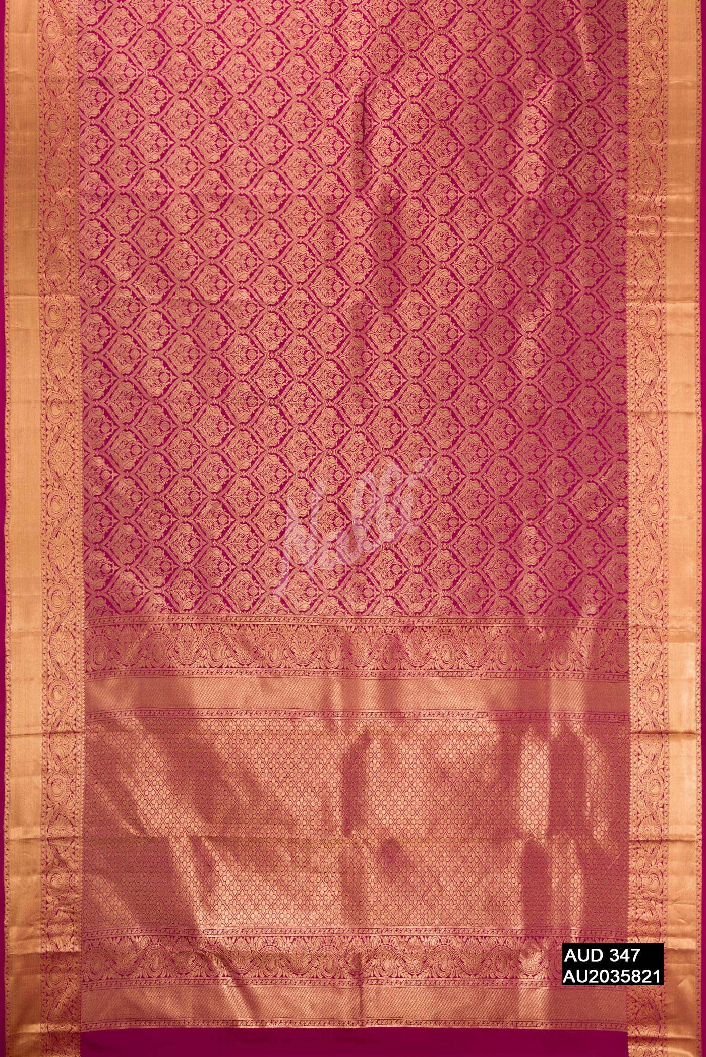 Magenta Kanchipuram Silk Saree