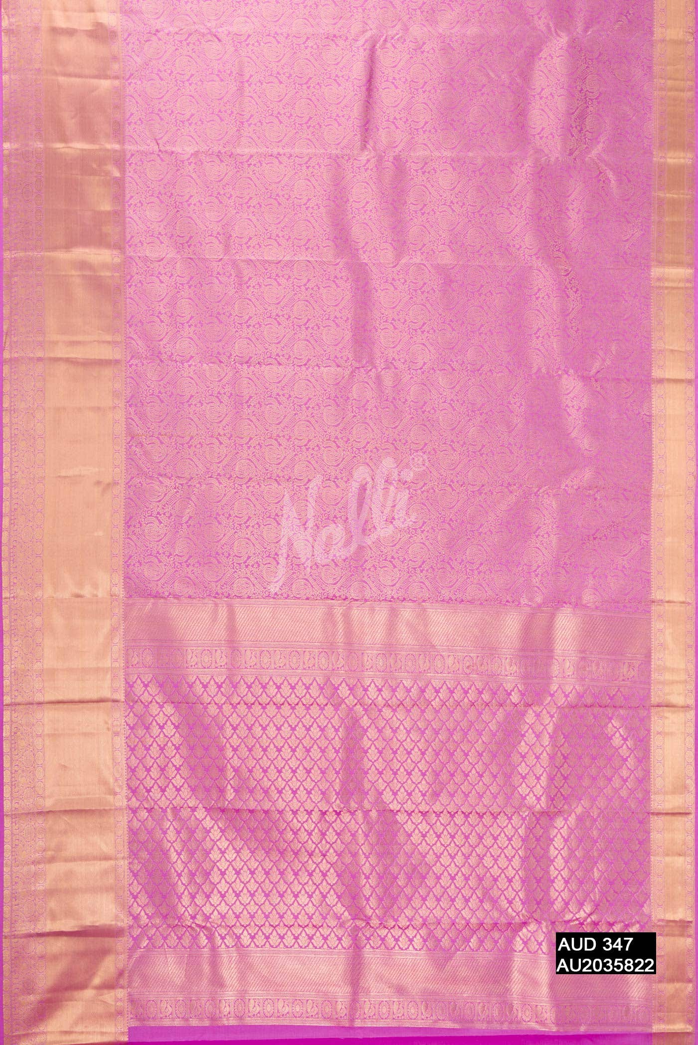 Lavender Kanchipuram Silk Saree