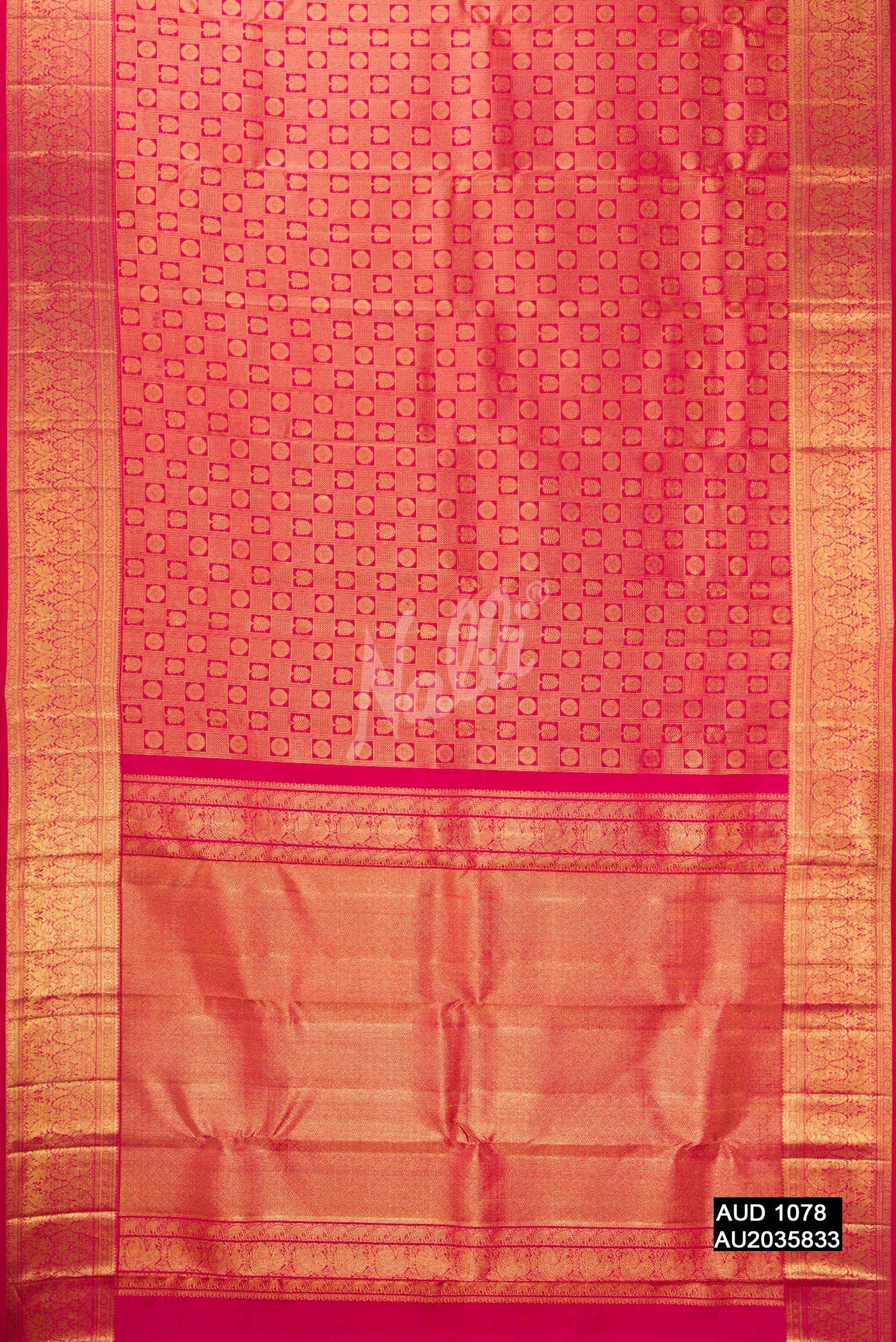 Rani Pink Kanchipuram Silk Saree