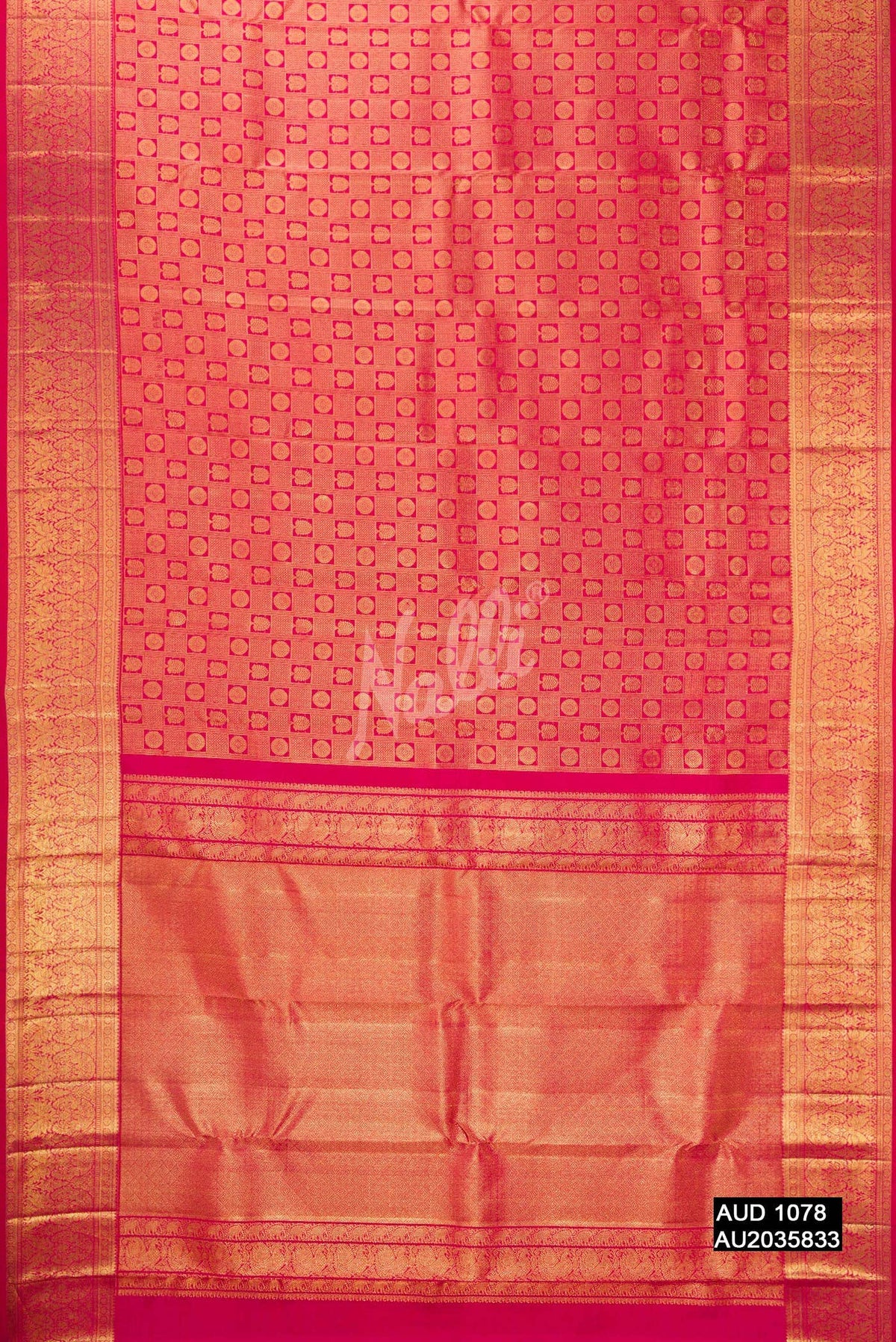 Rani Pink Kanchipuram Silk Saree