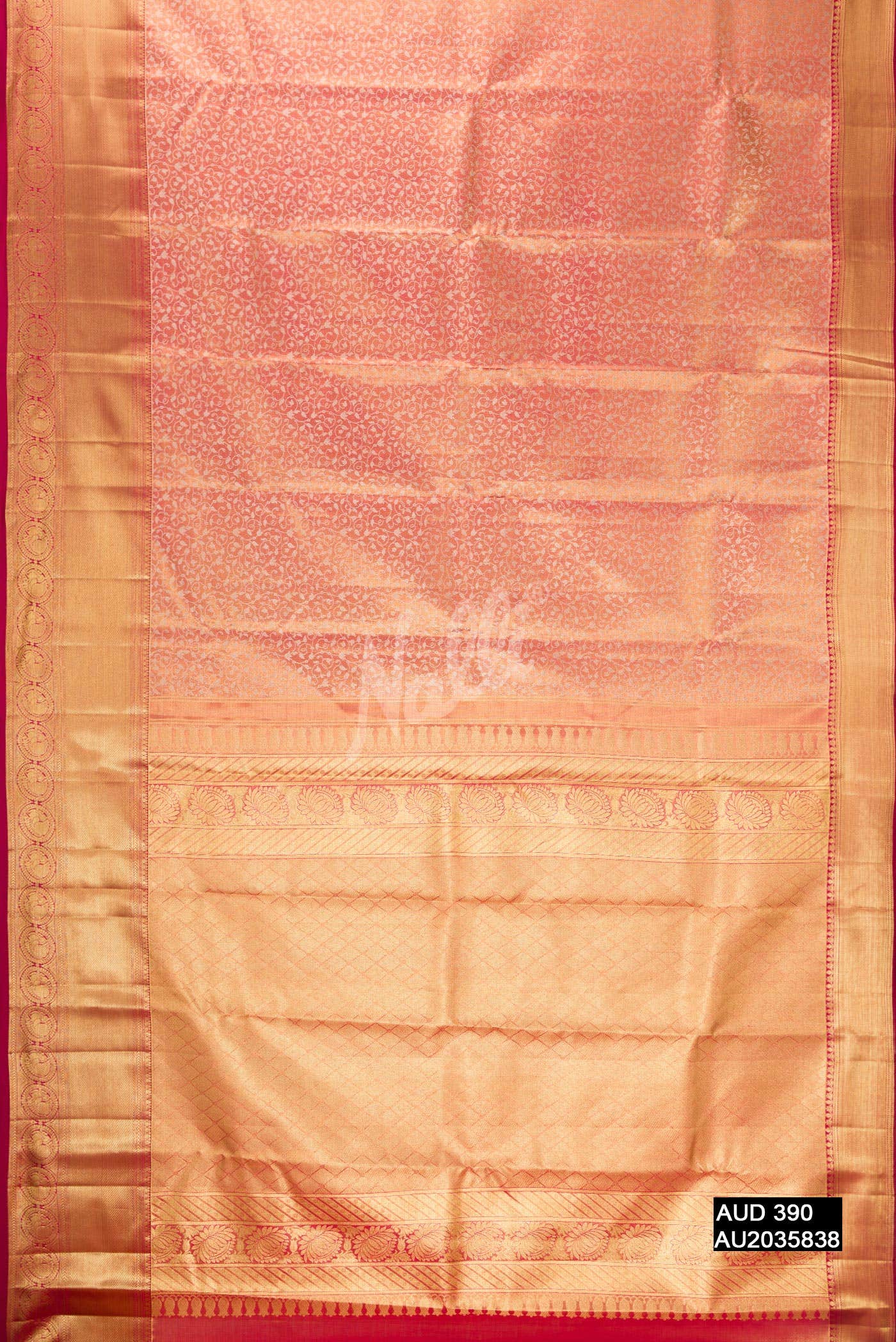 Pink Kanchipuram Tissue Silk Saree