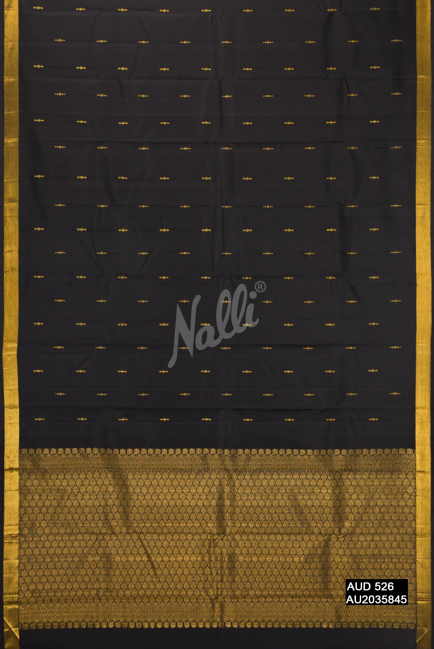 Black Kanchipuram Silk Saree