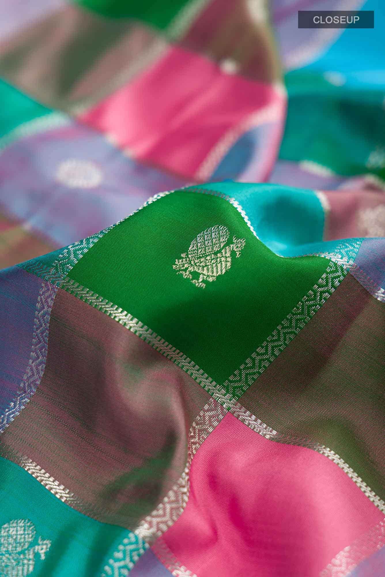 Multi Kanchipuram Silk Saree
