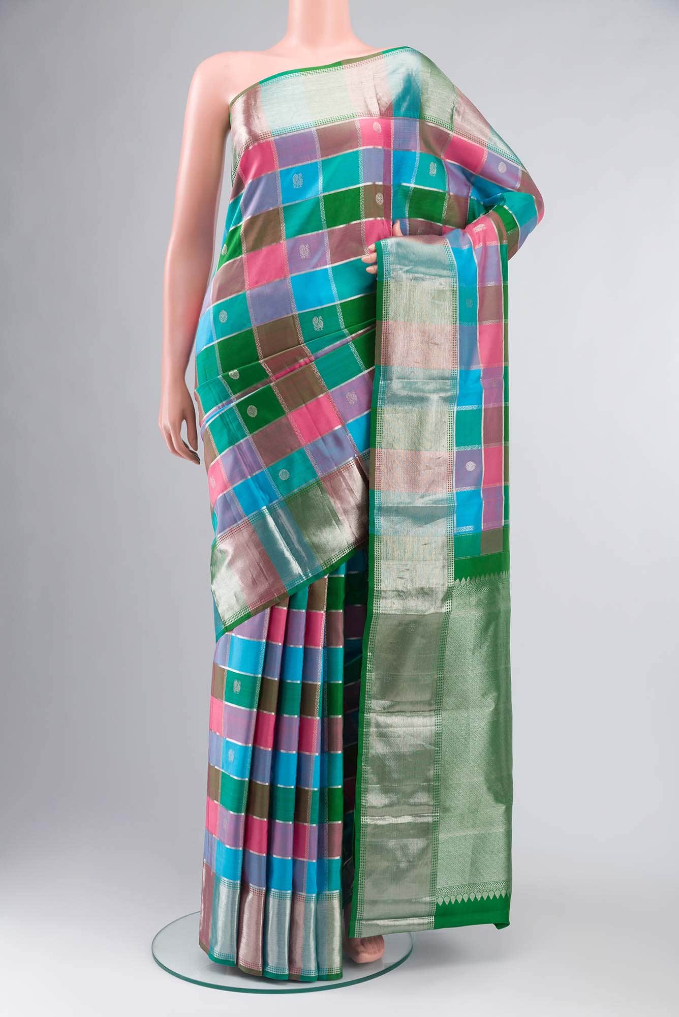 Multi Kanchipuram Silk Saree