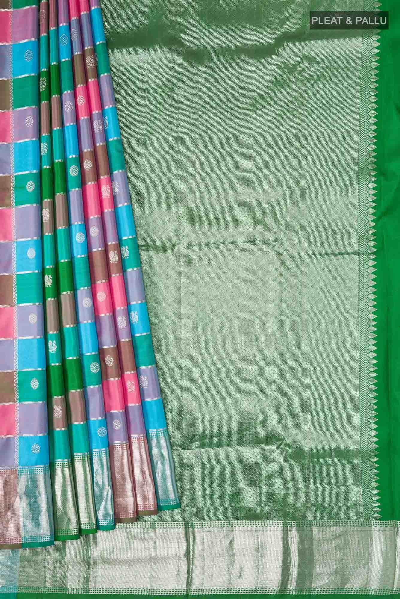 Multi Kanchipuram Silk Saree