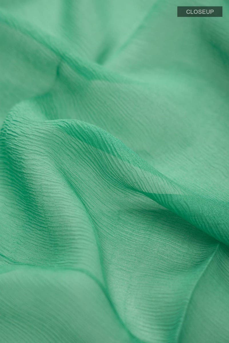 Green Mysore Chiffon Saree