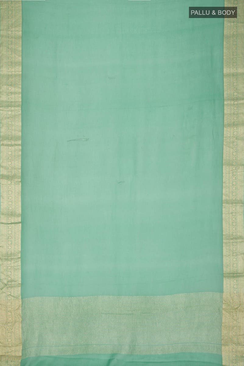 Green Mysore Chiffon Saree