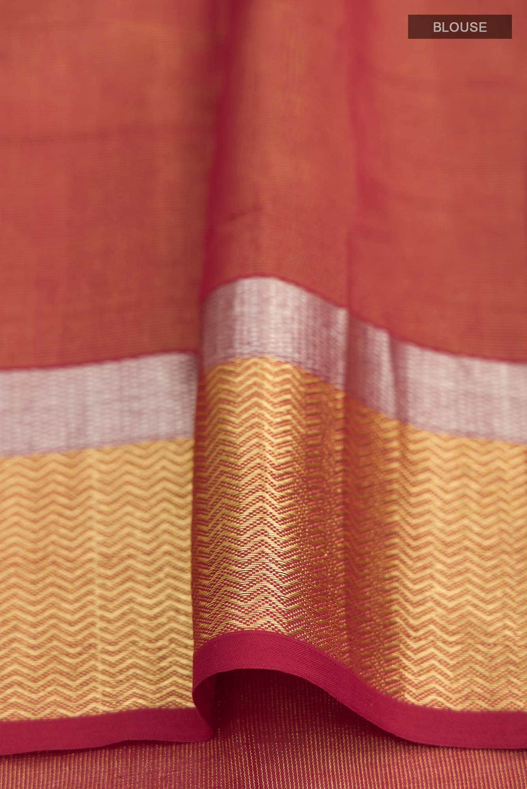 Maroon Maheshwari Silk Cotton Saree