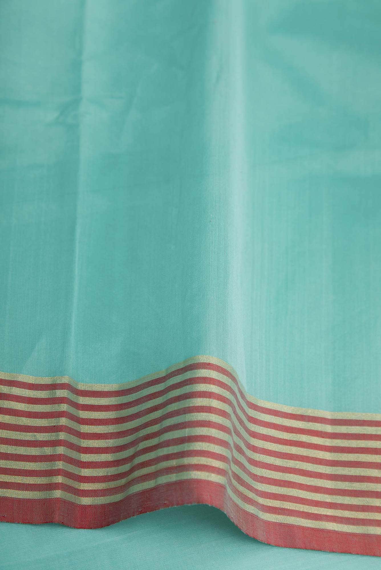 Nyra - Teal Chanderi Silk Cotton Saree