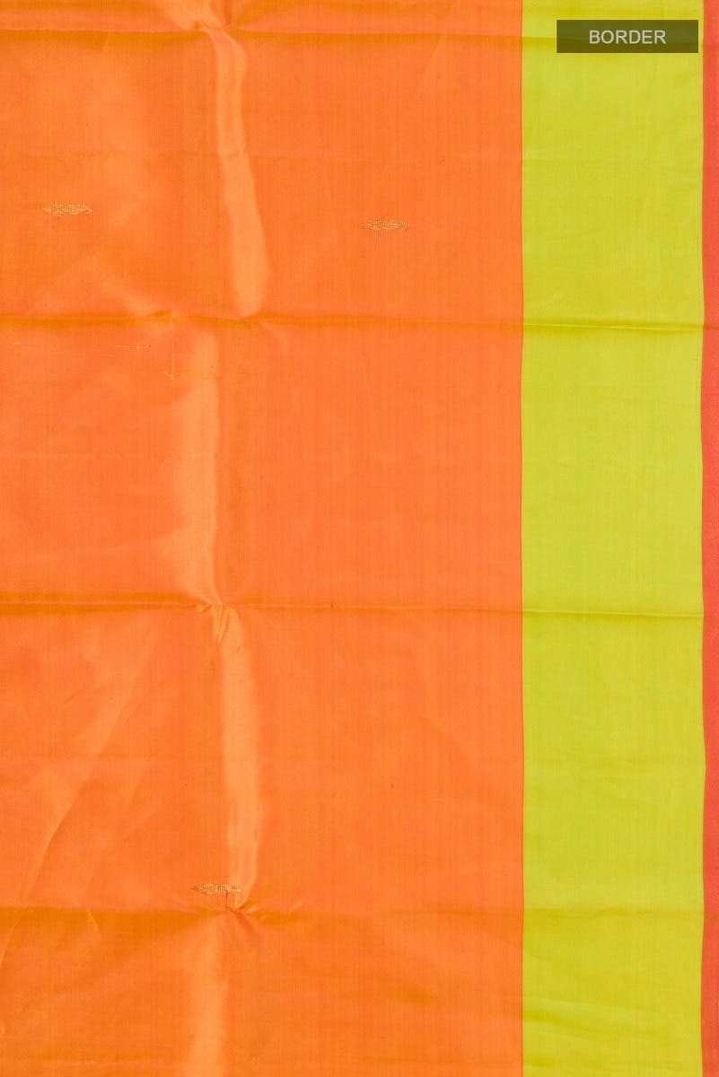 Orange Kanchipuram Silk Saree