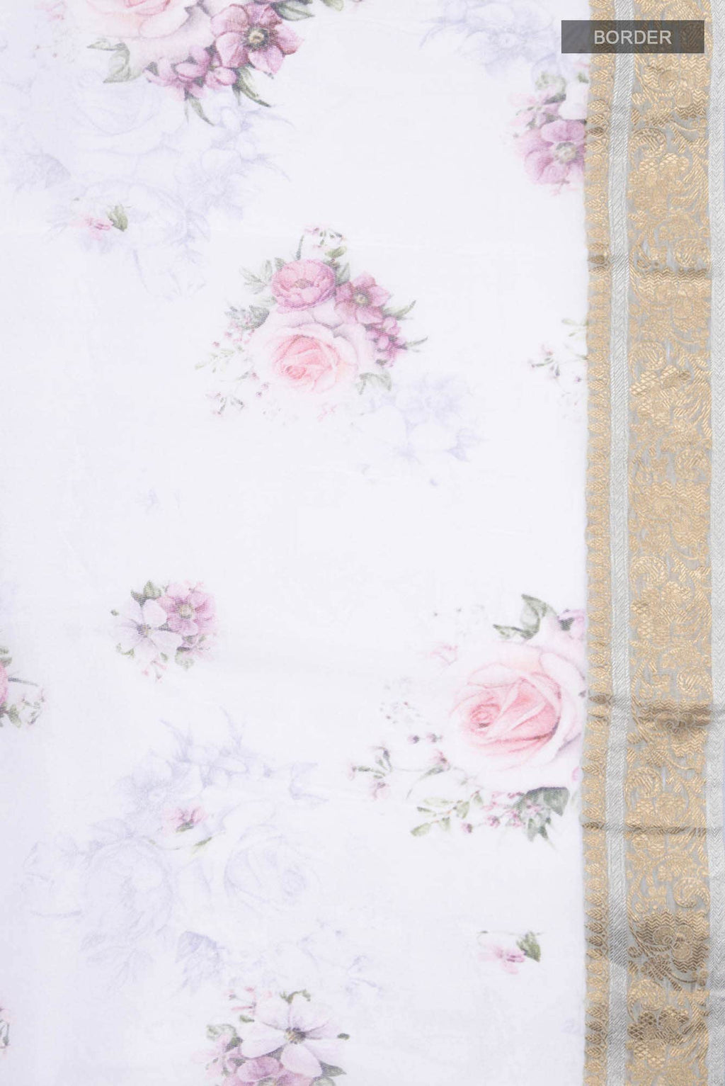 Blue Pure Organza Silk Saree