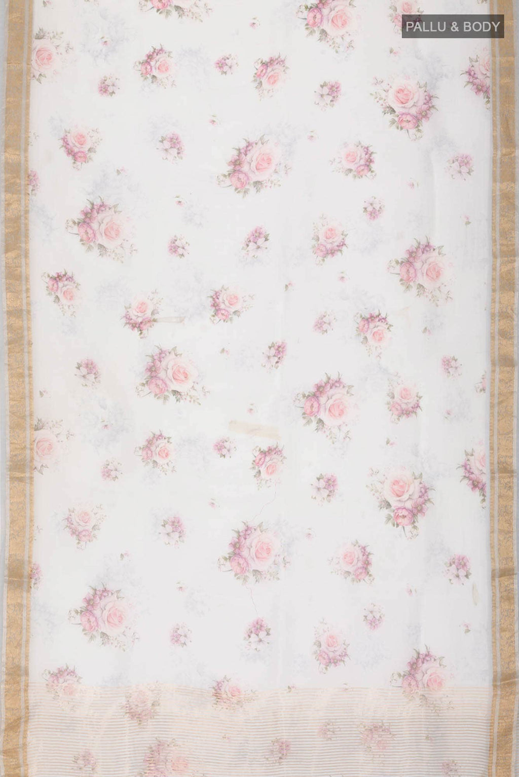 Blue Pure Organza Silk Saree