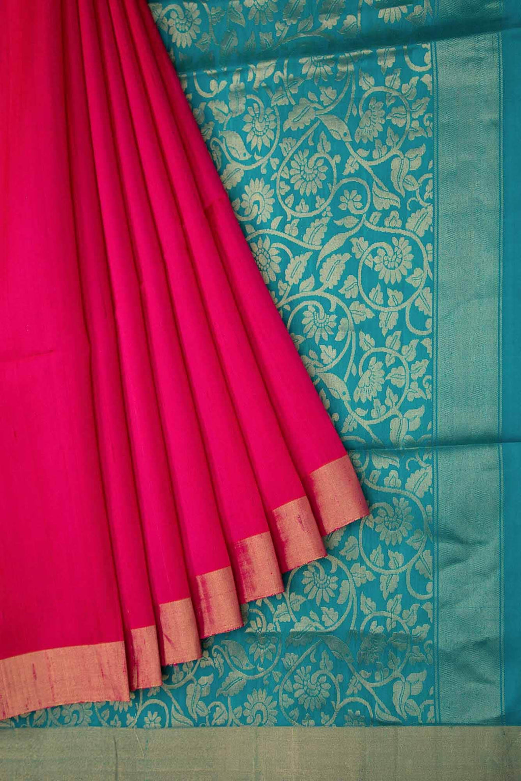 Pink Raw Silk Saree