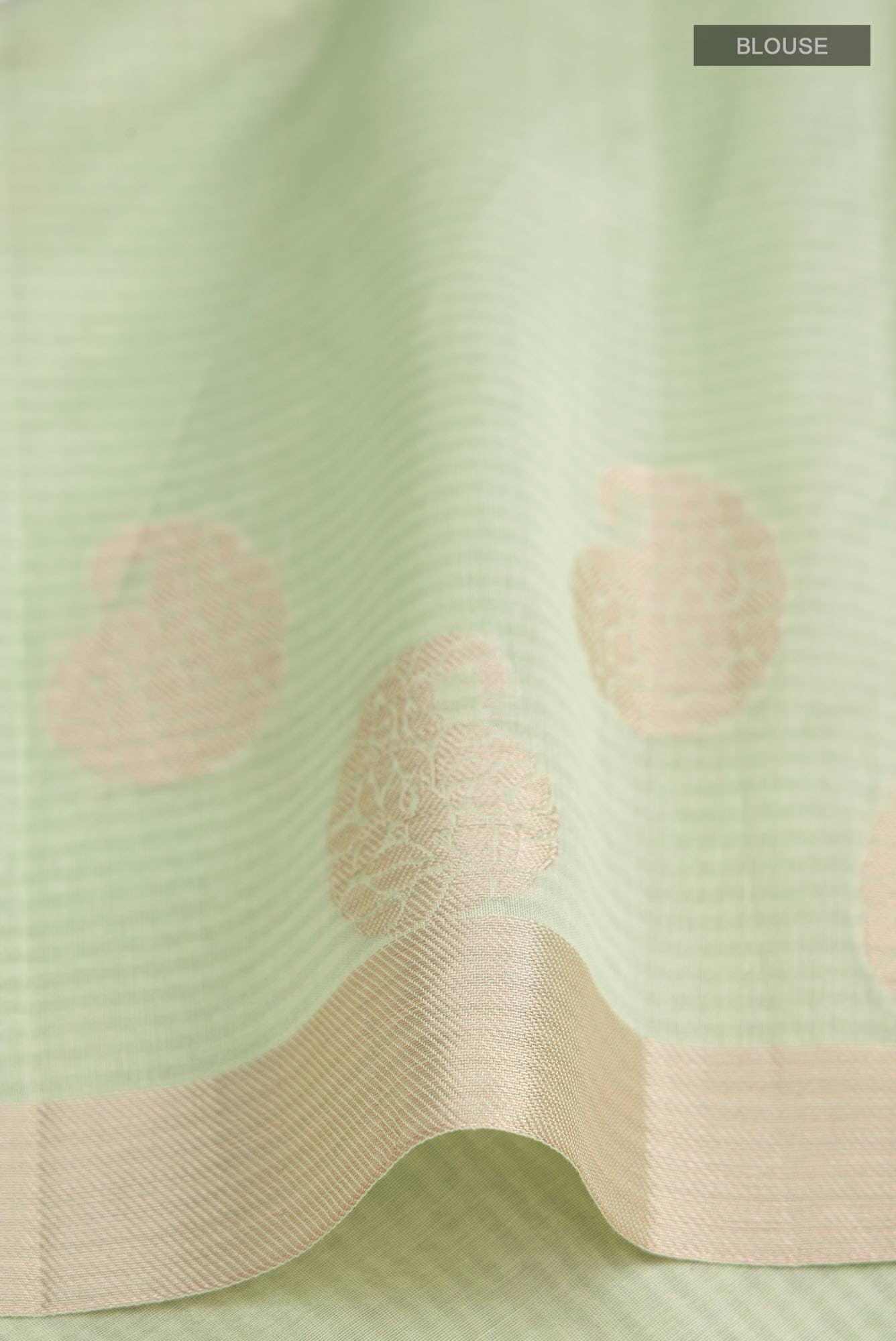 Green Blended Kota Cotton Saree