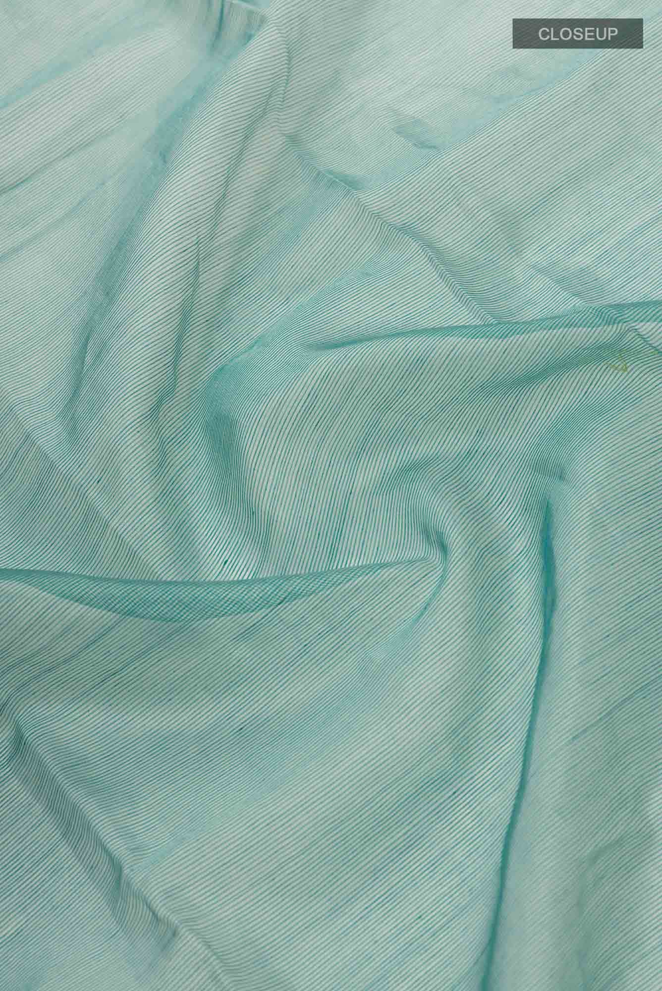 Green Maheshwari Silk Cotton Saree