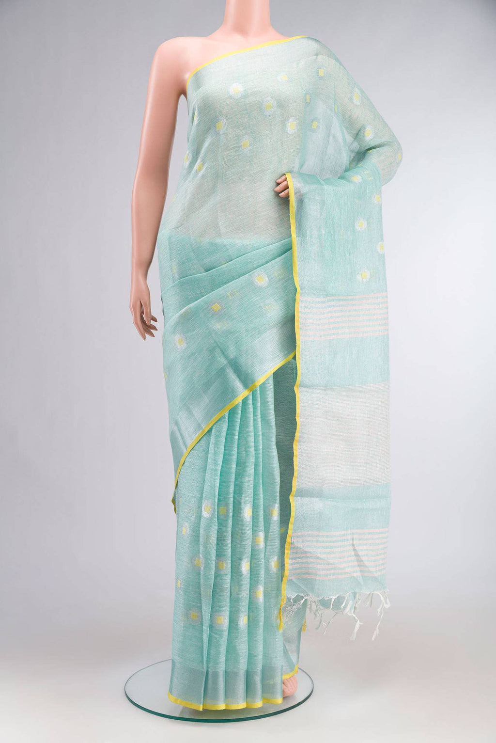 Pink Chikankari Cotton Saree