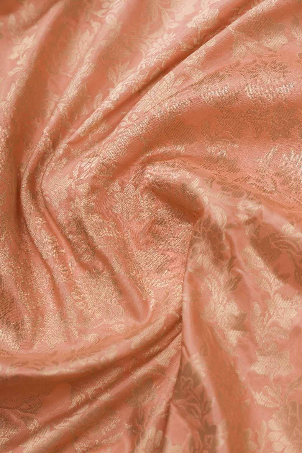 Heer Peach Banarasi Silk Saree