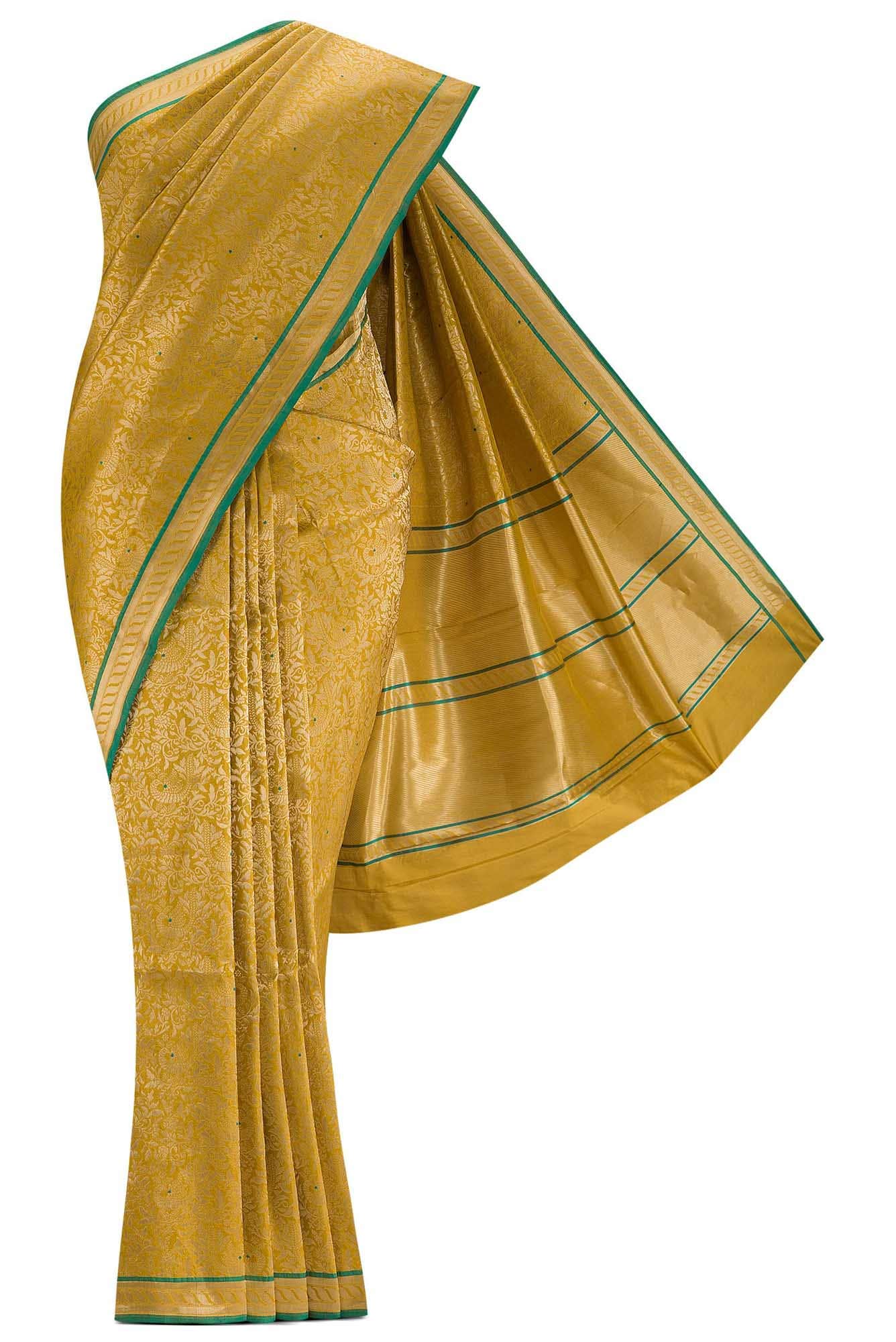 Ragini Yellow Banarasi Silk Saree