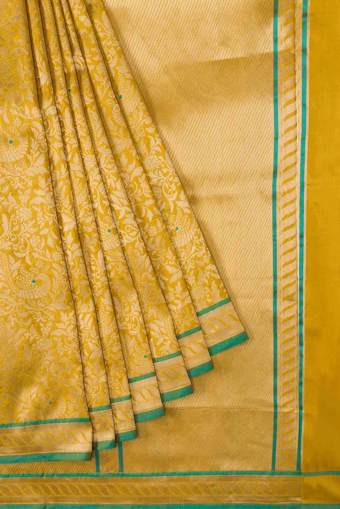 Ragini Yellow Banarasi Silk Saree