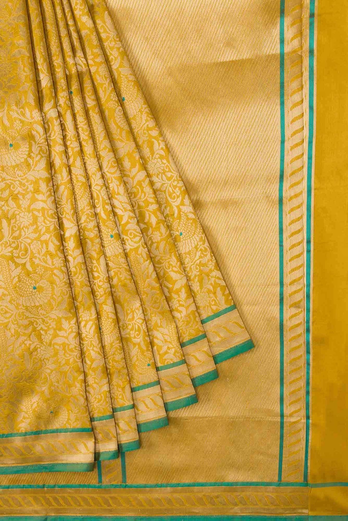 Ragini Yellow Banarasi Silk Saree