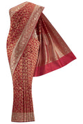 Heer Red Banarasi Silk Saree