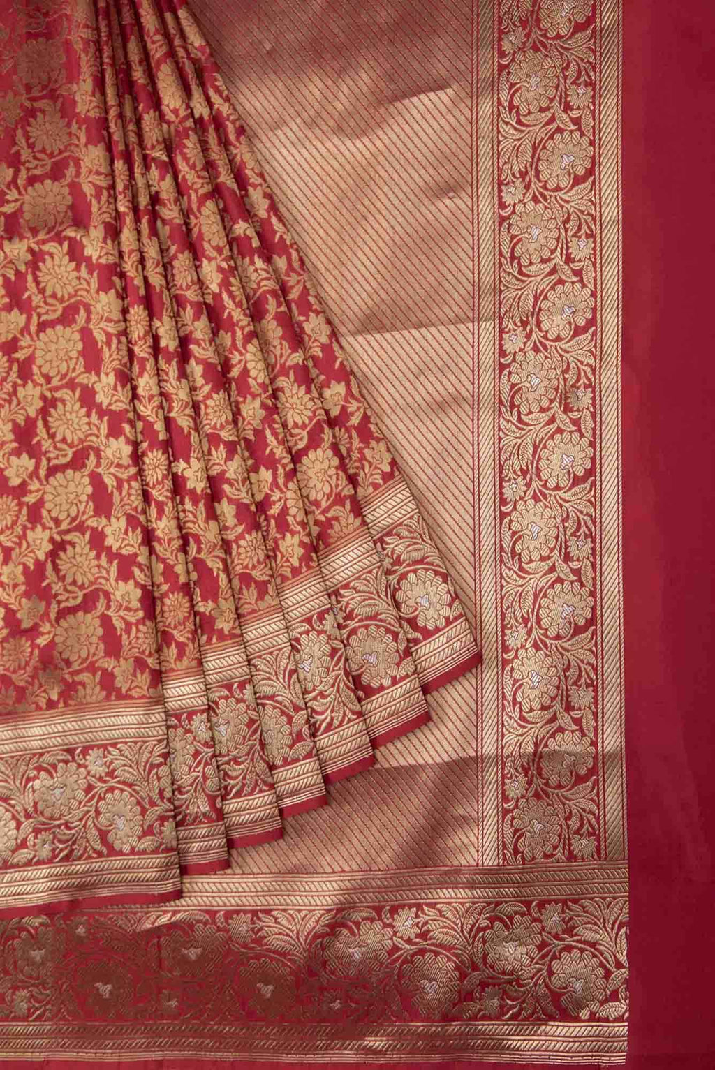 Heer Red Banarasi Silk Saree