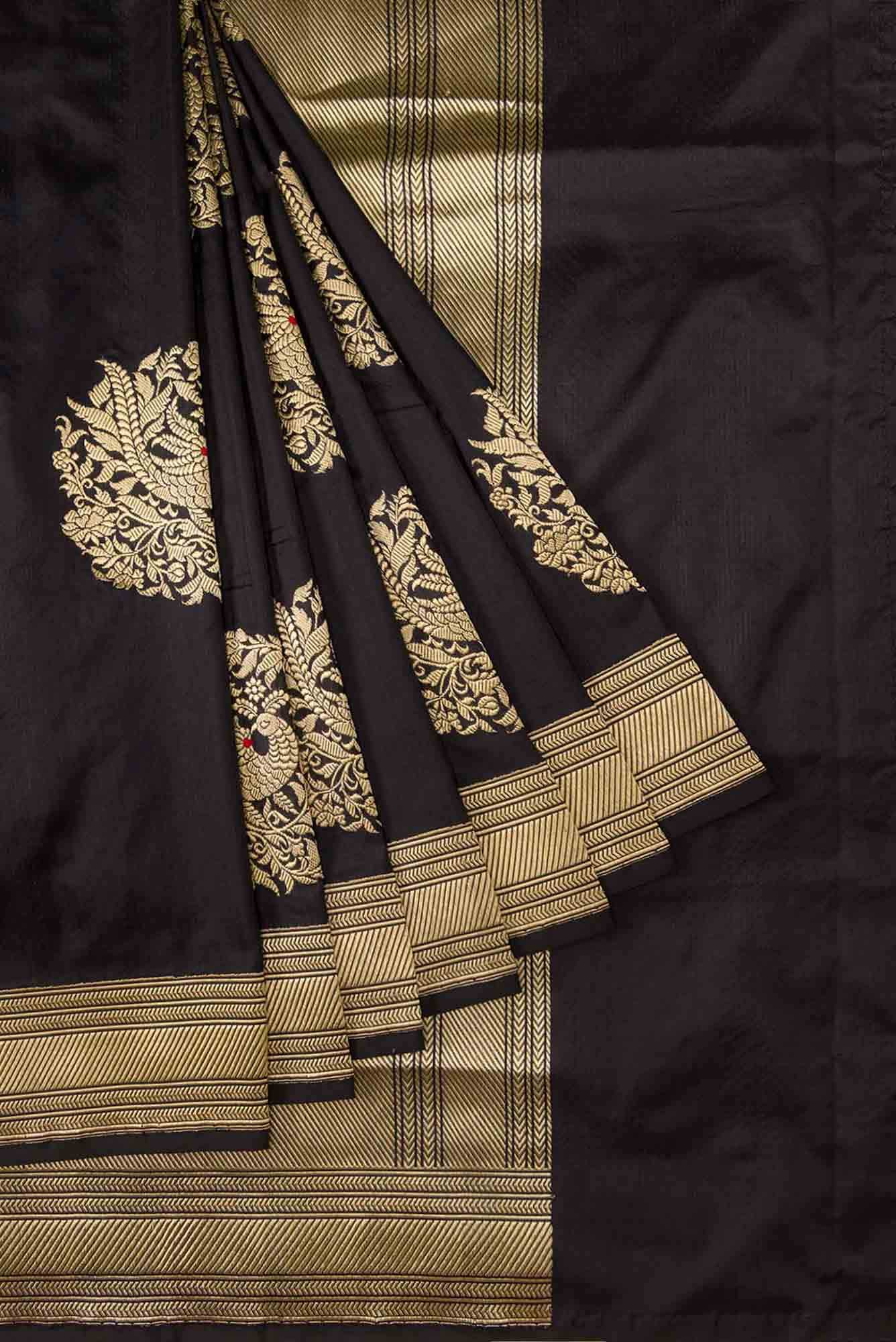 Mayuri Black Banarasi Silk Saree