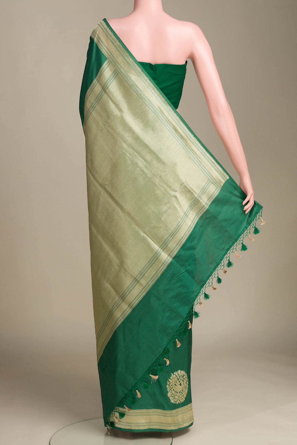 Green Banarasi Silk Saree