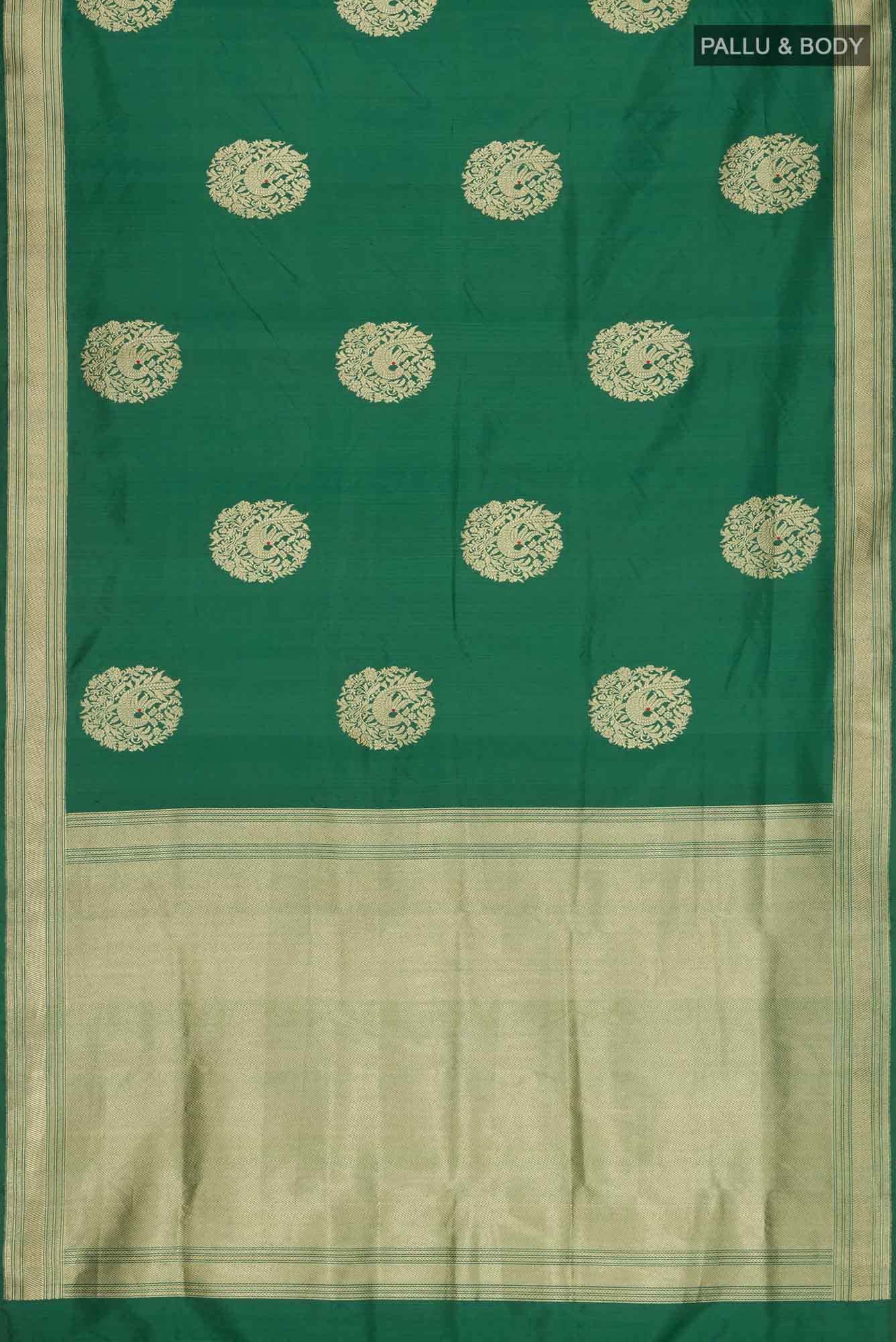 Green Banarasi Silk Saree