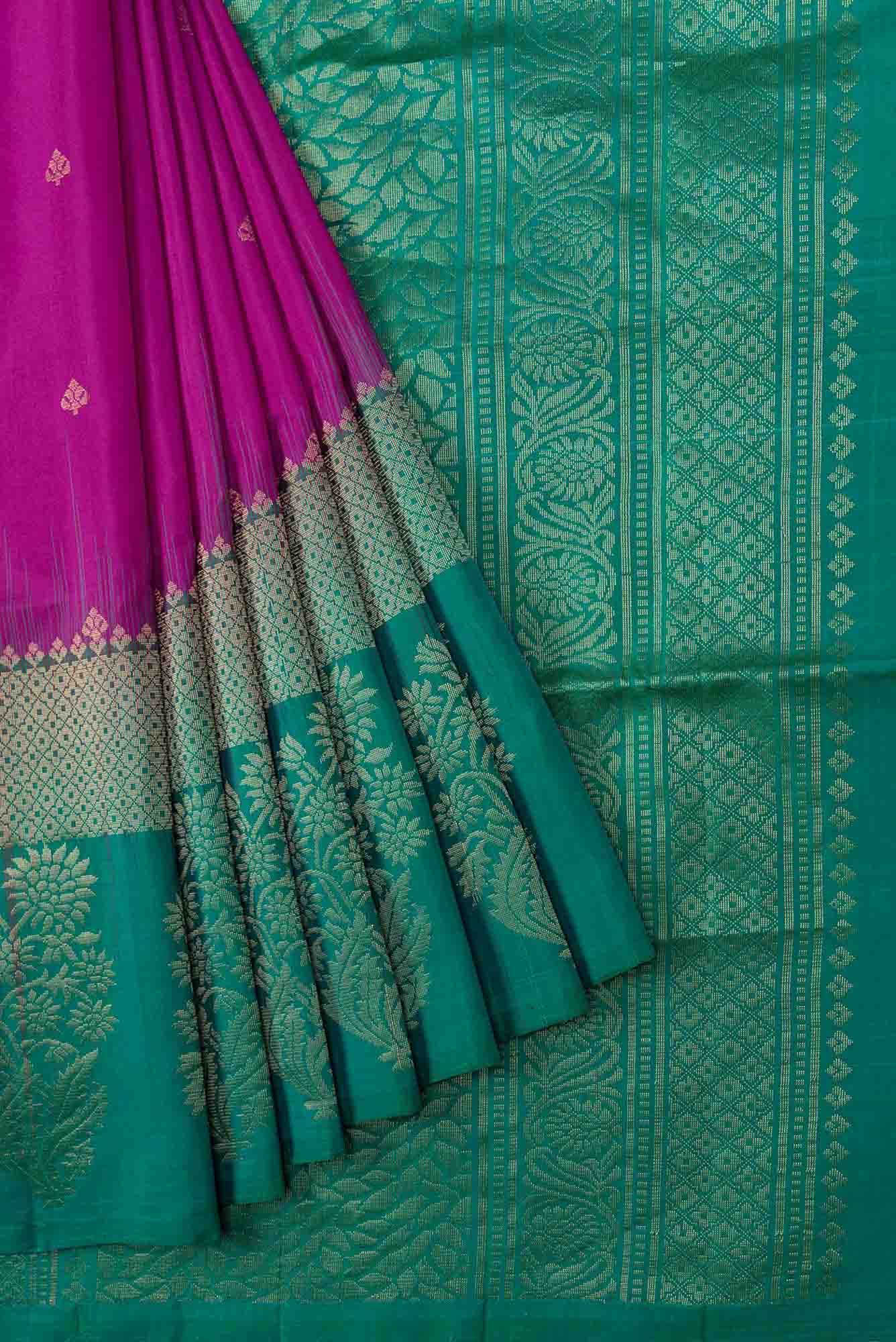 Magenta Soft Silk Saree