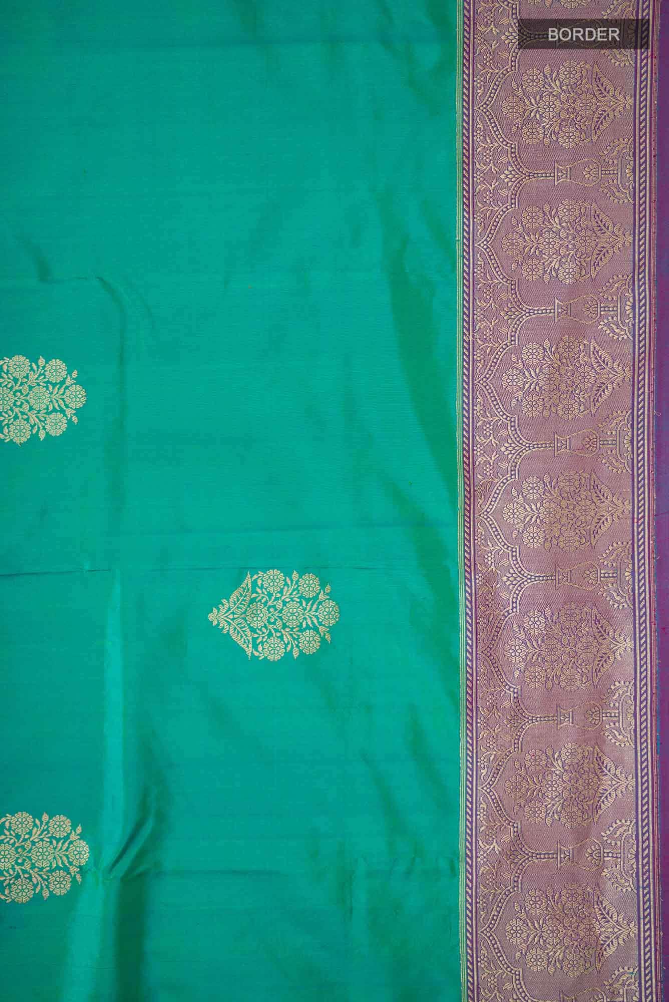 Green Blended Banarasi Saree