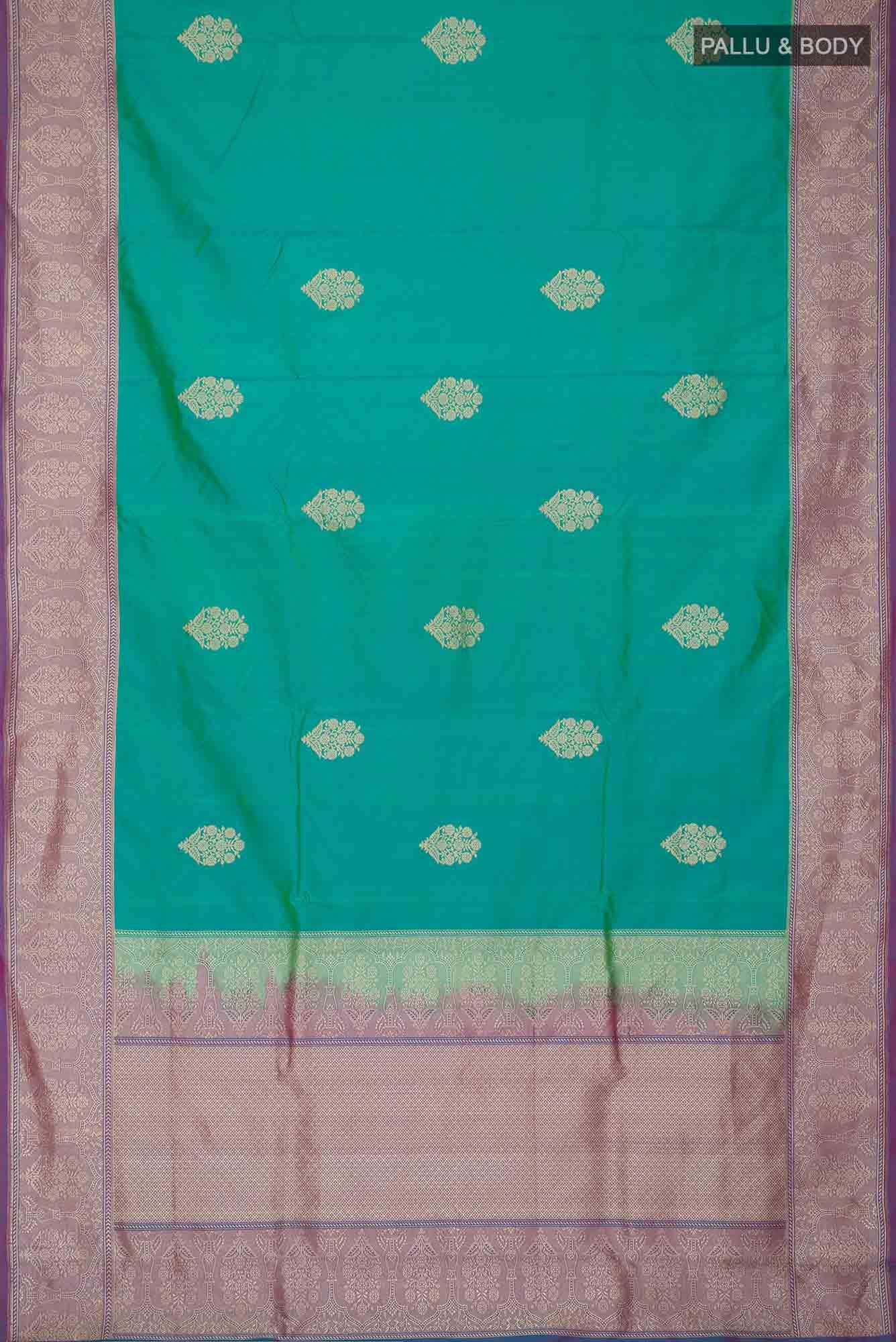 Green Blended Banarasi Saree