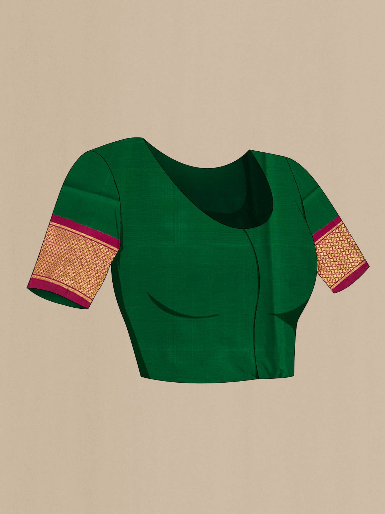 Green Kanchipuram Silk Nine Yards Saree