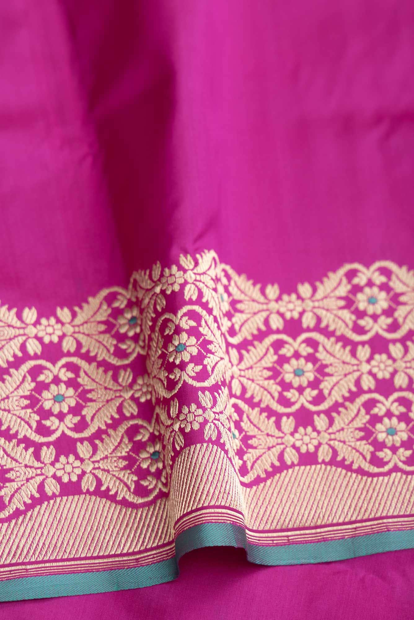 Suhasini Pink Banarasi Silk Saree