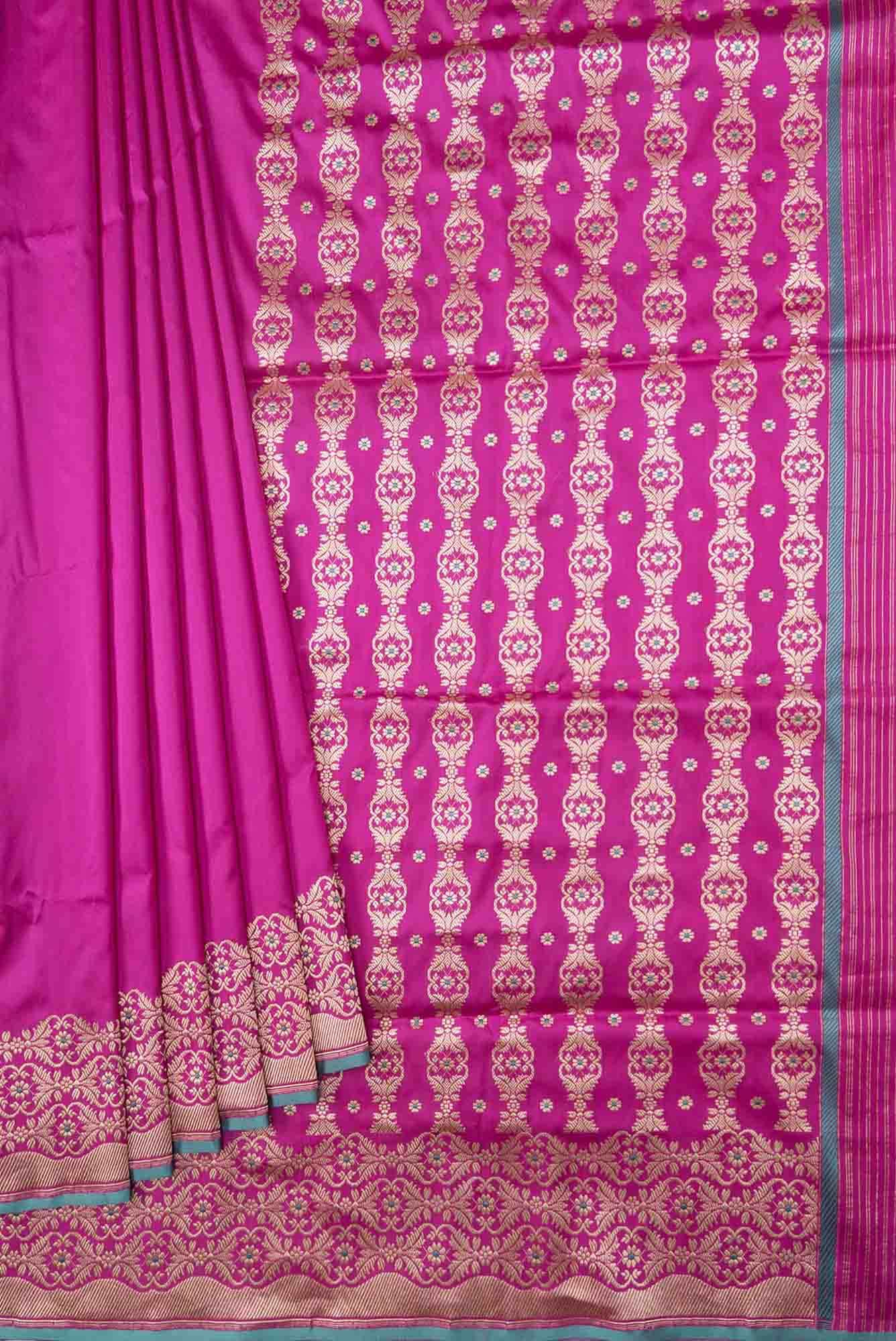 Suhasini Pink Banarasi Silk Saree